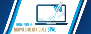 Schermata di benvenuto al nuovo sito SPAL realizzato da Cema Next